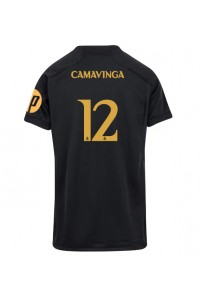 Fotbalové Dres Real Madrid Eduardo Camavinga #12 Dámské Třetí Oblečení 2023-24 Krátký Rukáv